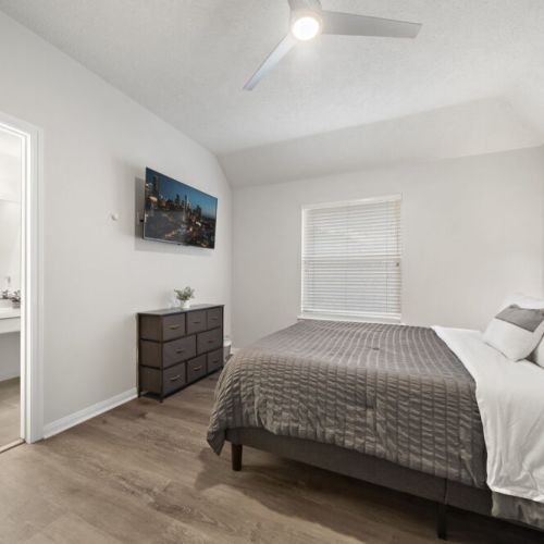TVs included in all bedrooms.