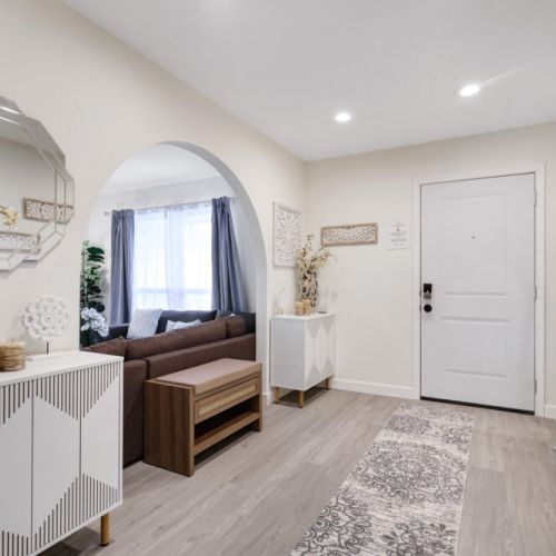 The first step into your relaxing retreat.