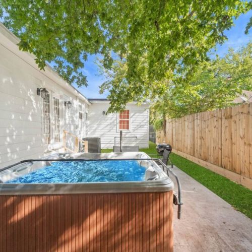 Enjoy our amazing private hot tub with your family and friends.